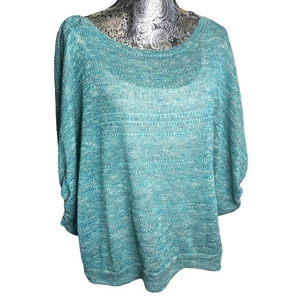 Toto collection light knit sweater‎ turquoise 3XL